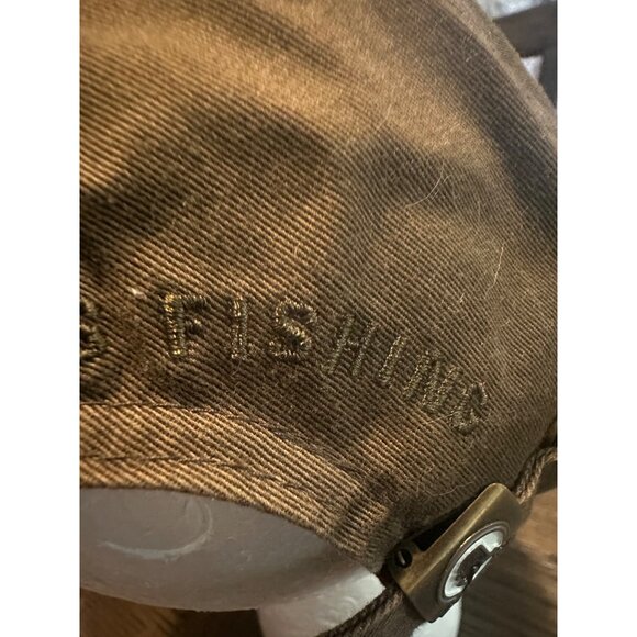 Alaska Cap By Arctic Circle Enterprises LLC - Embroidered Brown Hat With Fish De - Picture 10 of 14